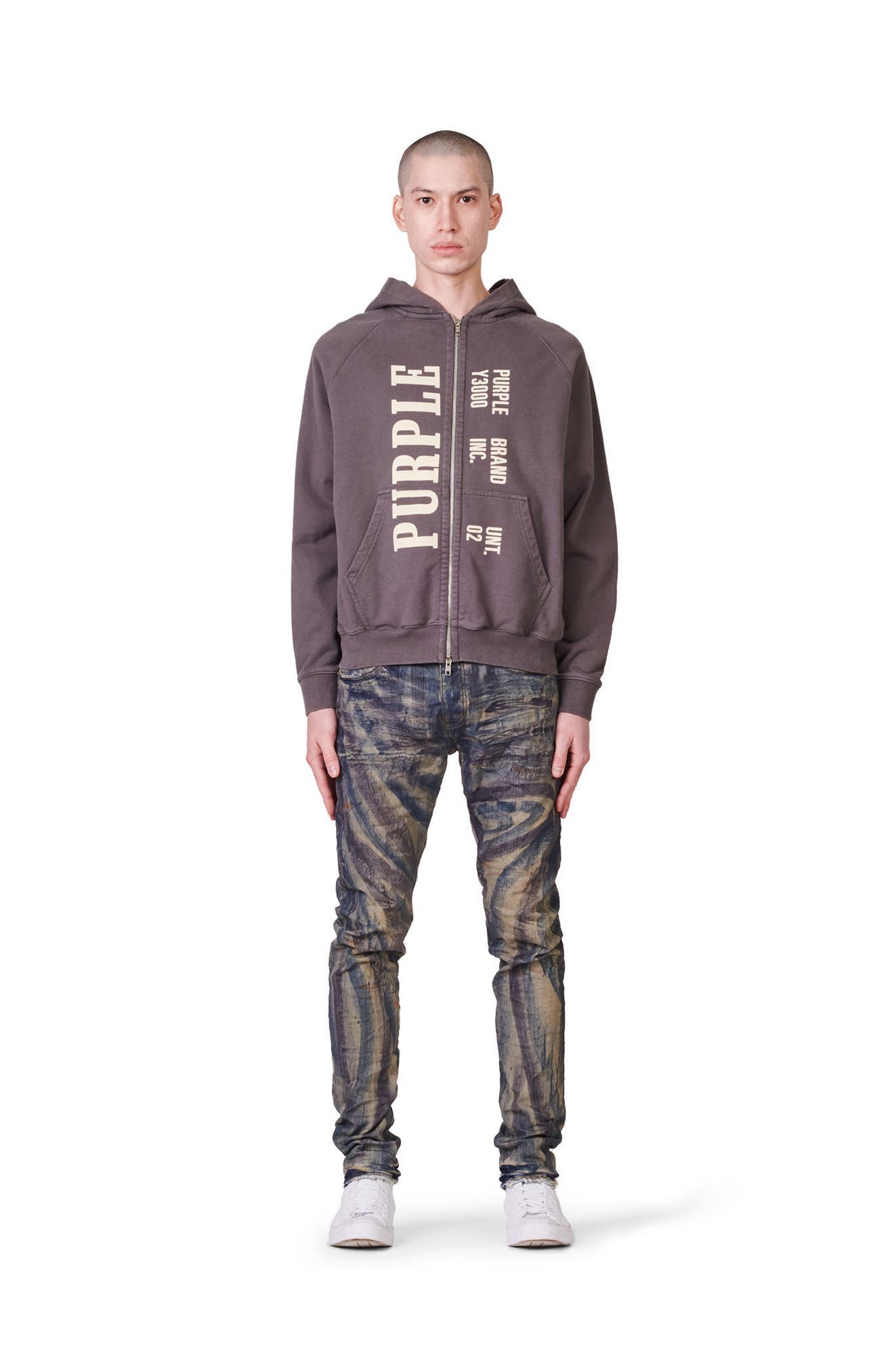 PURPLE Distressed Skinny Jeans | Nordstrom