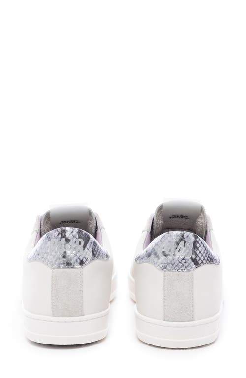 P448 John Low Top Sneaker In White/lilac