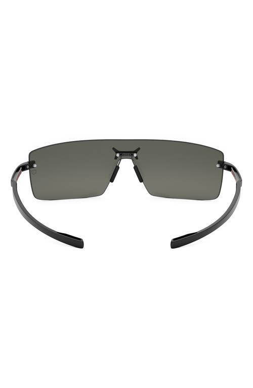 Tag Heuer Flex 136mm Mask Sunglasses In Black/smoke