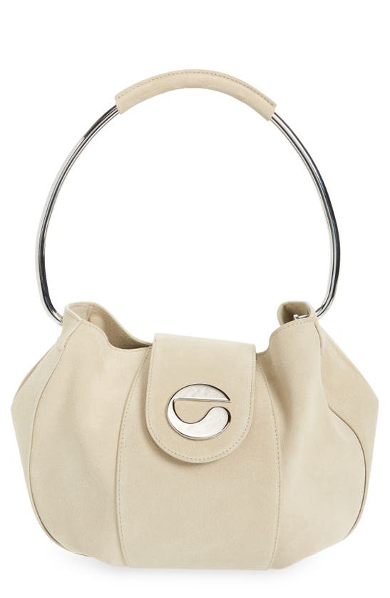 Coperni Large Suede Ring Pouch In Beige