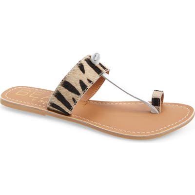 Coconuts By Matisse Offshore Genuine Calf Hair Flip Flop, White
