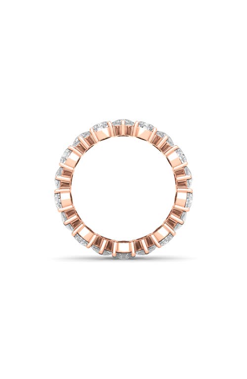 Hautecarat Alternating Pear Lab Created Diamond Eternity Ring In Rose Gold