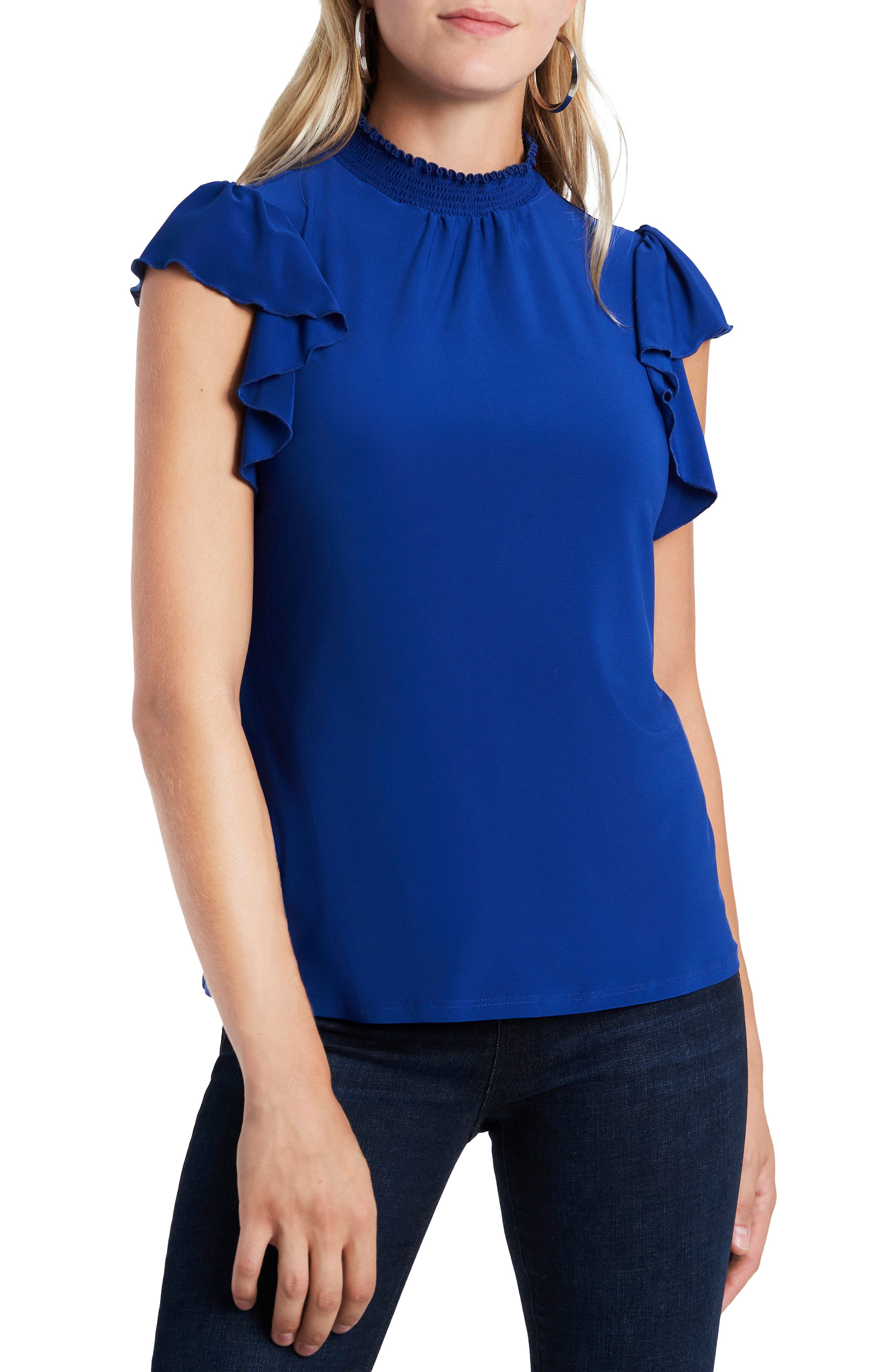 1.STATE RUFFLE SLEEVE KNIT TOP,195203316178