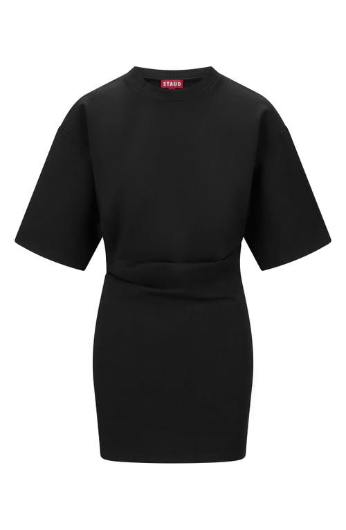 Staud Truman Mini Dress In Black In Black