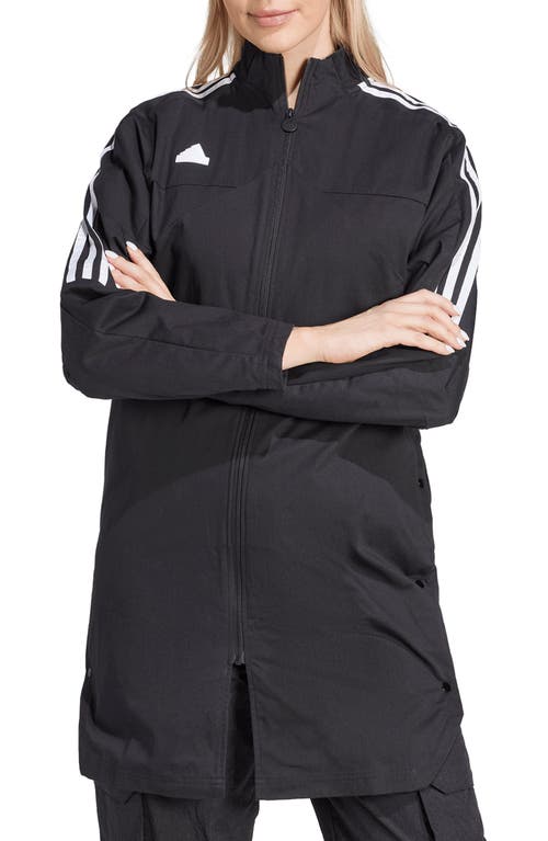 Adidas Originals Adidas Tiro Longline Track Jacket In Black/white