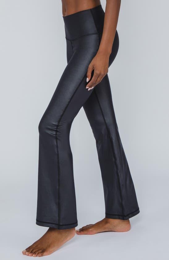 90 Degree By Reflex Faux Leather Yoga Pants In Black ModeSens