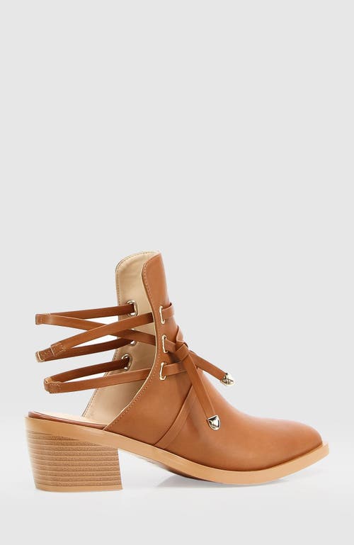 Belle & Bloom Can't Be Tamed Open Back Boot In Tan