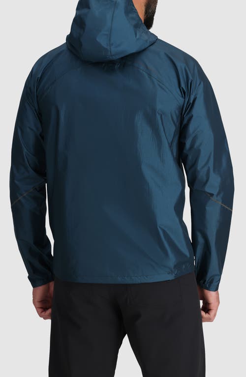 Shop Outdoor Research Helium Rain Ultralight Hooded Jacket In Cenote