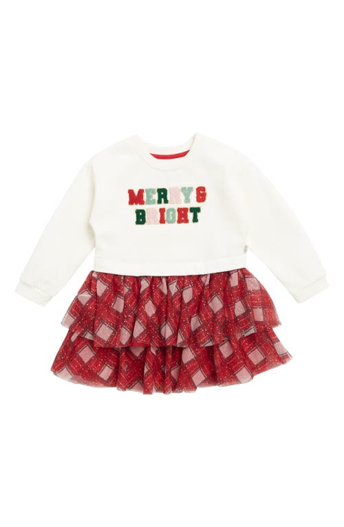 SAMMY + NAT Sweatshirt Tutu Dress in Egret 