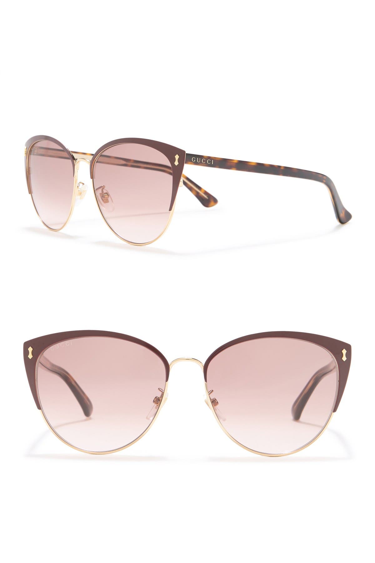 gucci 58mm cat eye sunglasses