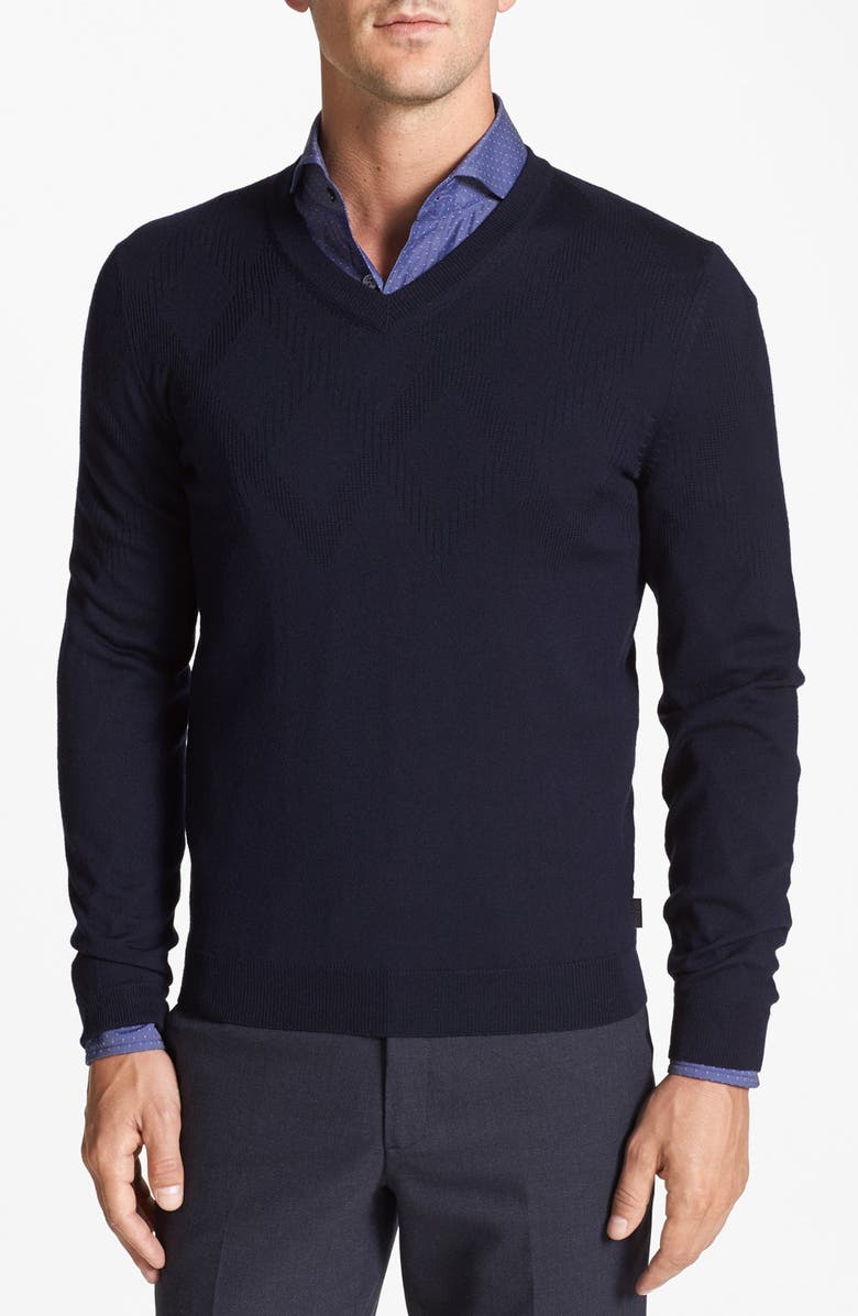 BOSS HUGO BOSS 'Miles' Merino Wool Sweater | Nordstrom