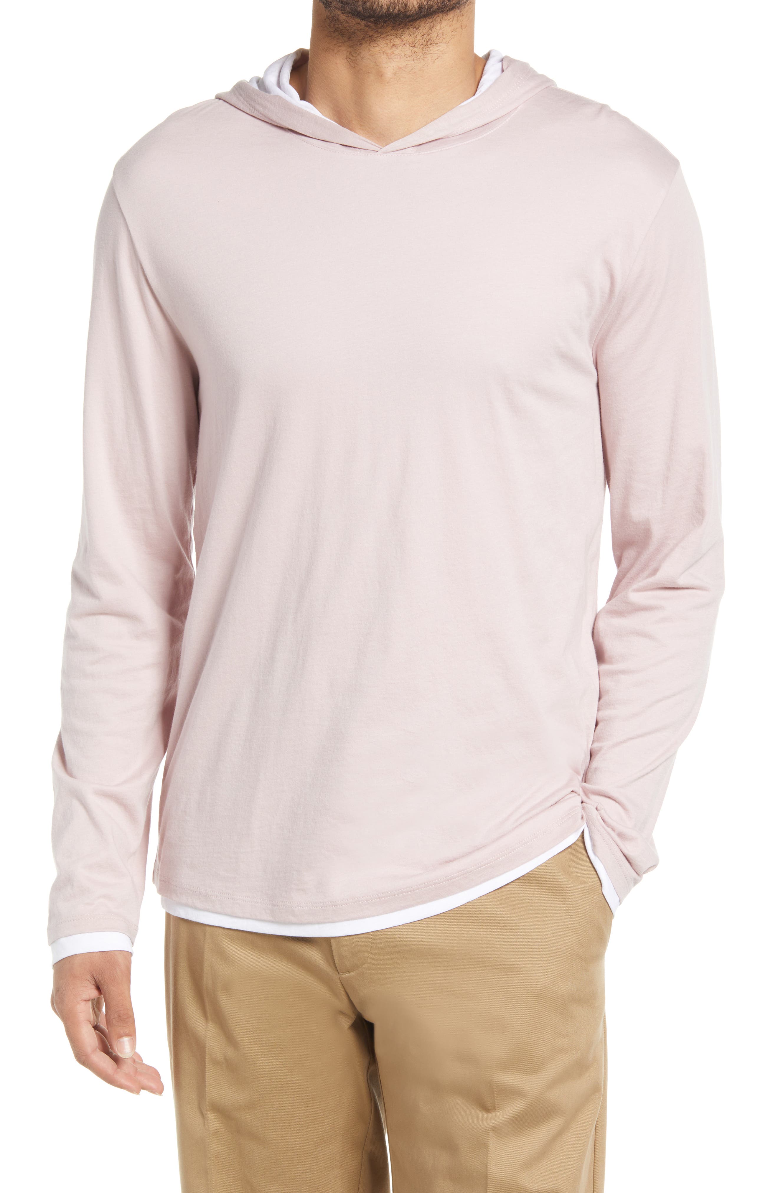 vince double layer hoodie