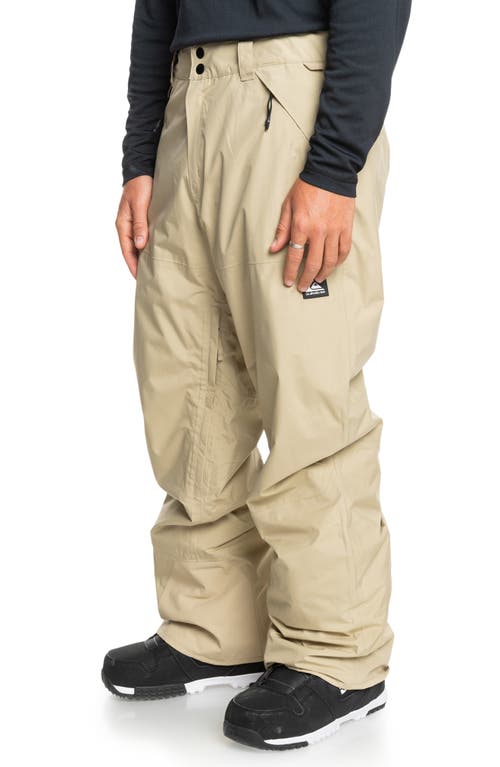 Quiksilver Mission Gore-tex® Waterproof Warmflight® Insulated Recycled Polyester Snow Pants In Twill