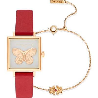Olivia Burton 3D Butterfly Bracelet Watch, 22Mm