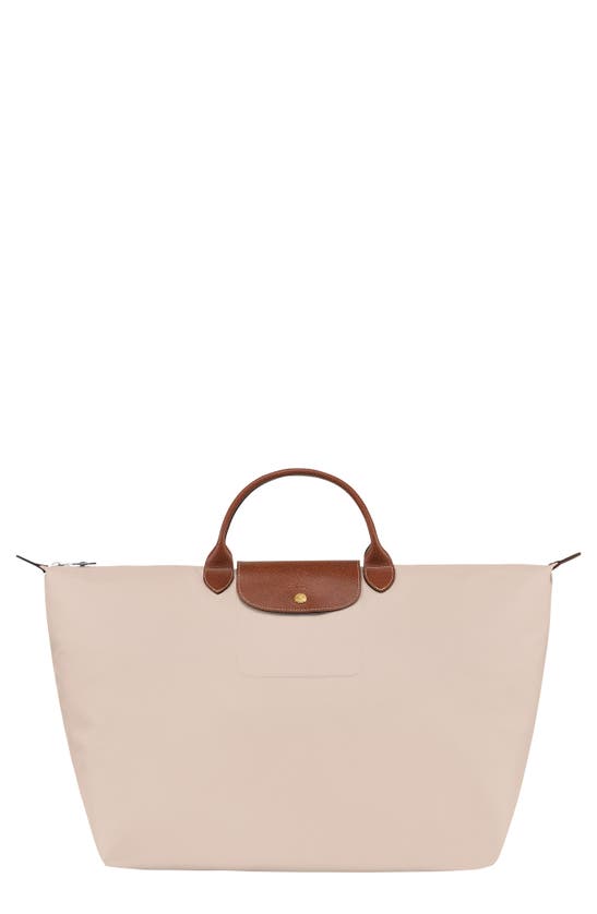 Shop Longchamp 'le Pliage' Overnighter In Paper
