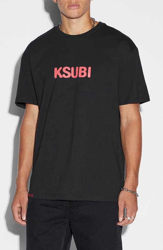 Shop Ksubi Conspiracy Biggie Cotton Graphic T-shirt In Black