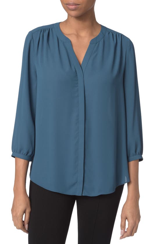 Shop Nydj Pintuck Blouse In Calle Canyon