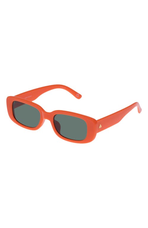 Shop Aire Ceres 51mm Rectangular Sunglasses In Neon Orange