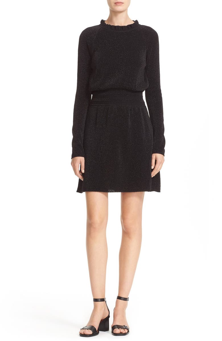 Tory Burch Isabelle Metallic Knit Blouson Dress | Nordstrom