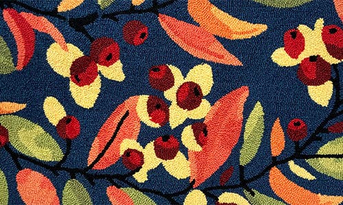 R16 Home Bittersweet Door Mat In Indigo Multi