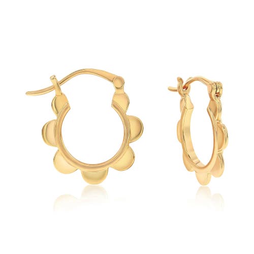 Donatello Gian Gold-tone Flower Hoops