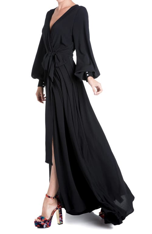 Meghan La Women's Venus Belted Maxi Dress In Black