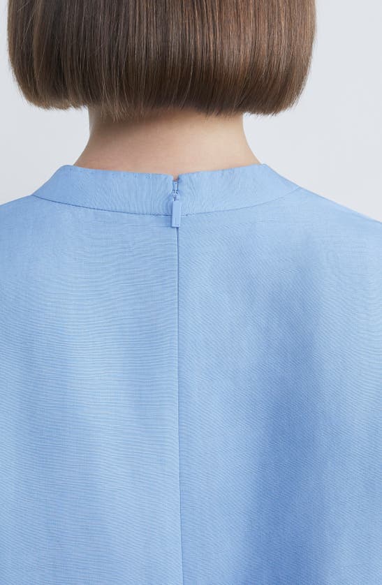 Shop Lafayette 148 New York Raleigh Blouse In Cool Blue