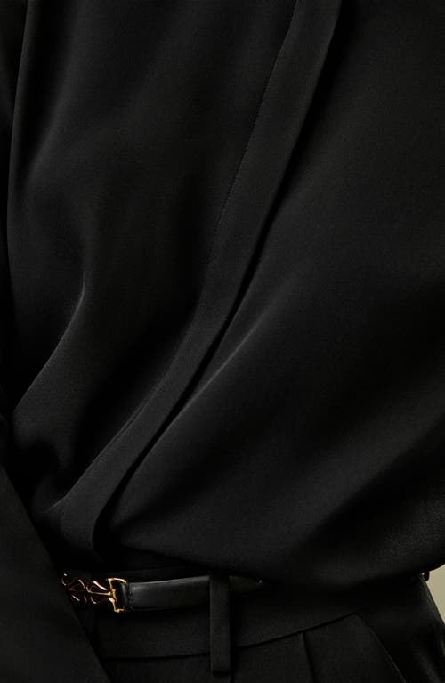 Lilysilk Classic Collar Silk Shirt For Women In Black