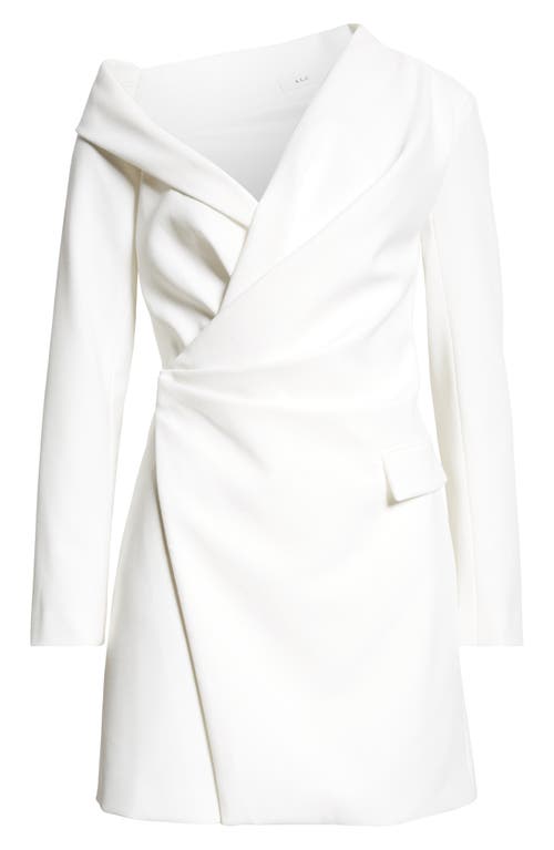 A.l.c . Skyla One-shoulder Long Sleeve Dress In Daikon