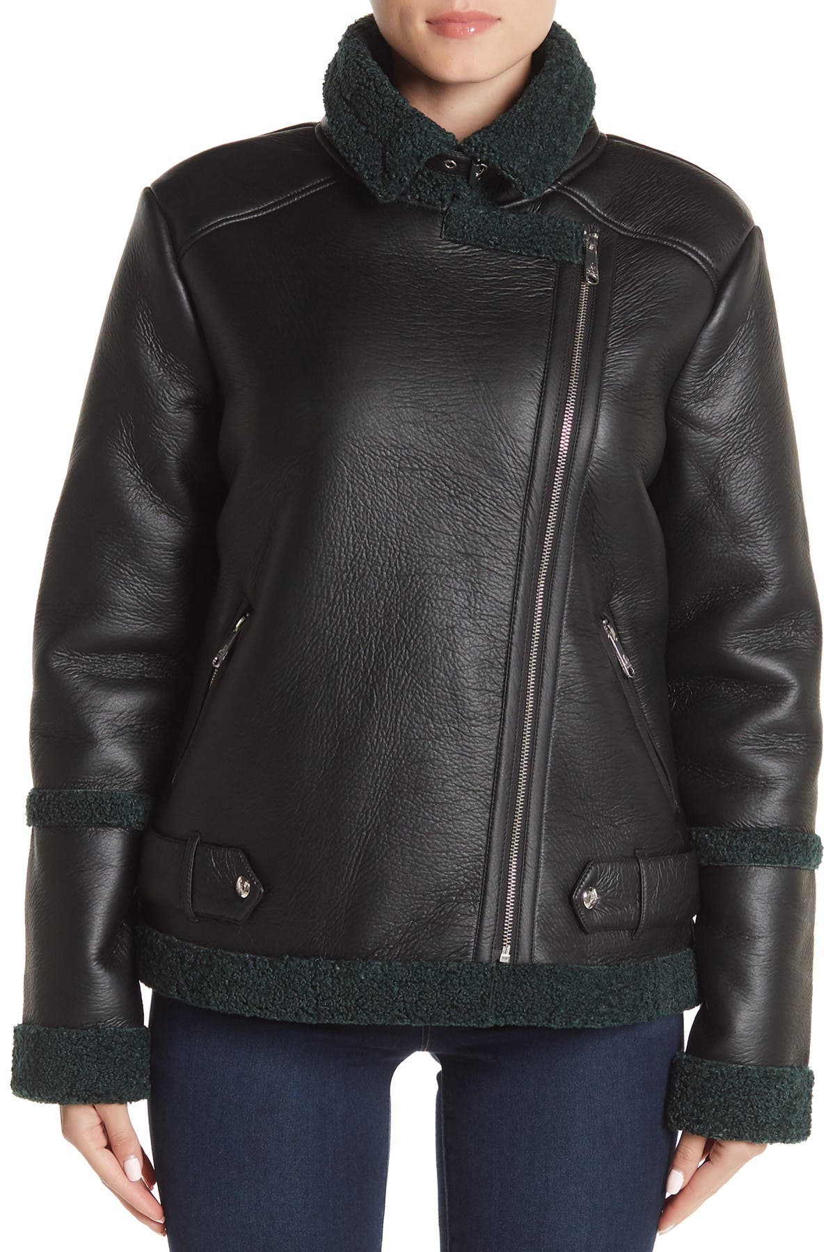 sam edelman cropped leather jacket