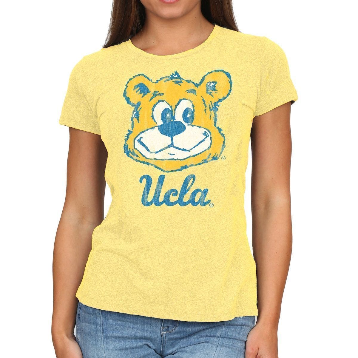 Yellow UCLA Bruins Tri-Blend Crew Neck 