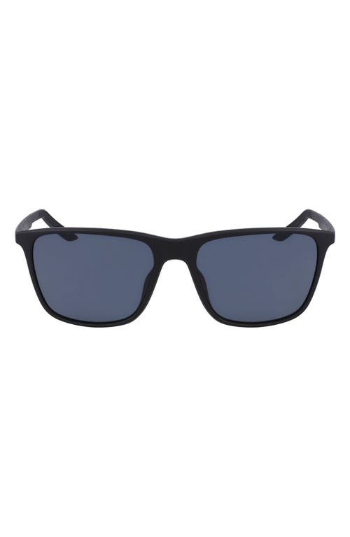 State 55mm Sunglasses in Matte Black/Dark Grey