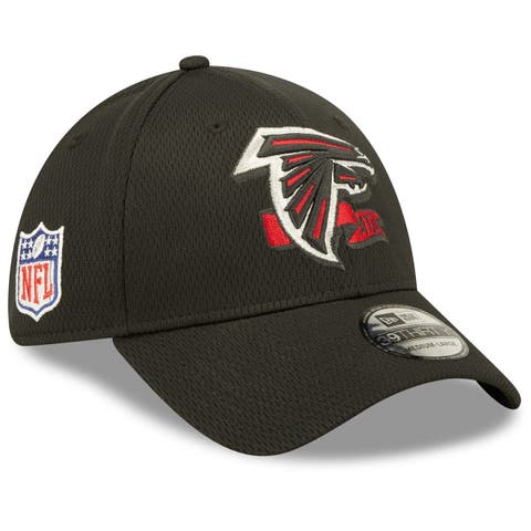 Men's New Era Black Atlanta Falcons Helmet Head Trapper Knit Hat