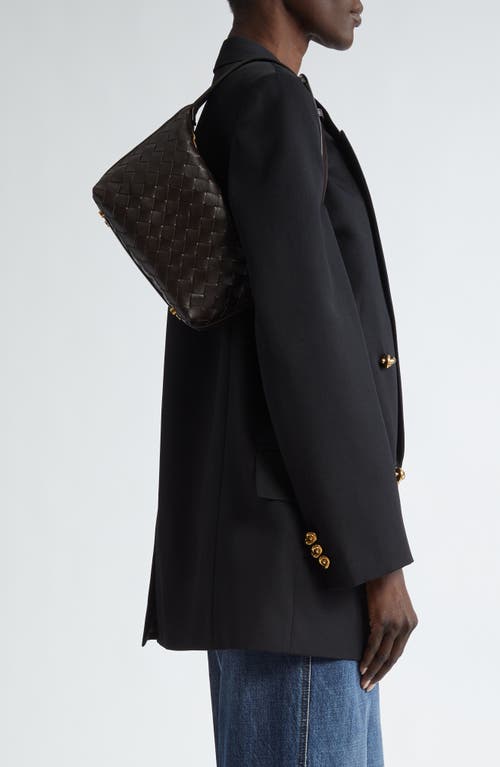 Bottega Veneta Mini Wallace Shoulder Bag In Fondant/gold