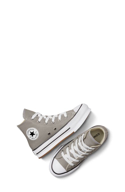 Shop Converse Kids' Chuck Taylor® All Star® Eva Lift High Top Platform Sneaker In Totally Neutral/white/black