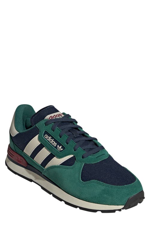 Shop Adidas Originals Adidas Treziod Running Shoe In Green/alumina/burgundy