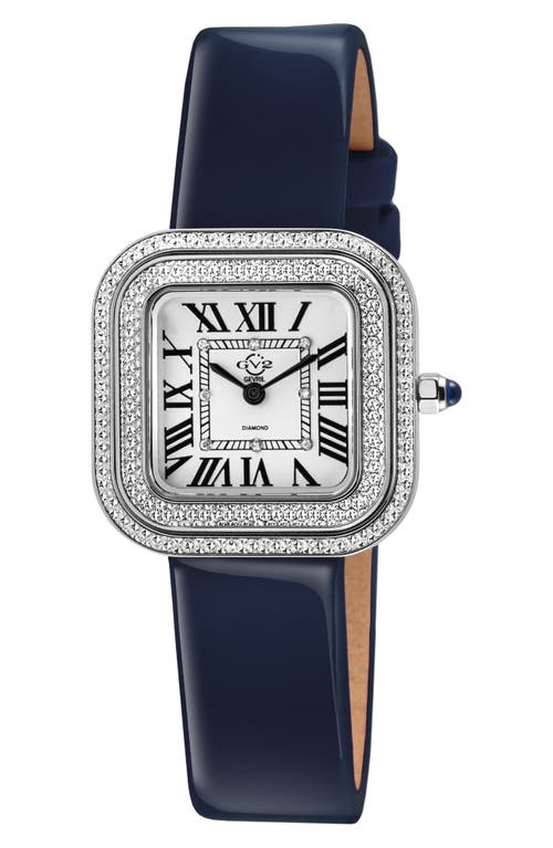 Gv2 Bellagio Diamond Swiss Bracelet Watch, 30mm In Dark Blue