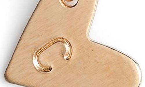 Nashelle 14k-gold Fill Initial Mini Heart Pendant Necklace In Gold/c
