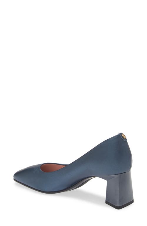 Shop Naot Cass Patent Pump In Navy Nappa Leather