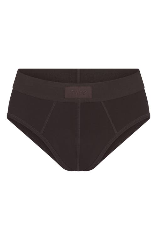 Skims Cotton & Modal Blend Briefs In Phoenix