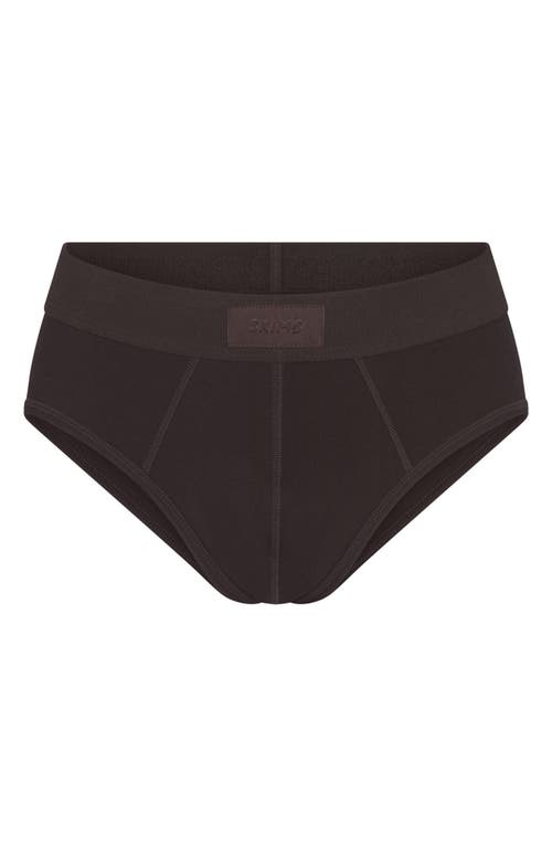 Shop Skims Cotton & Modal Blend Briefs In Phoenix