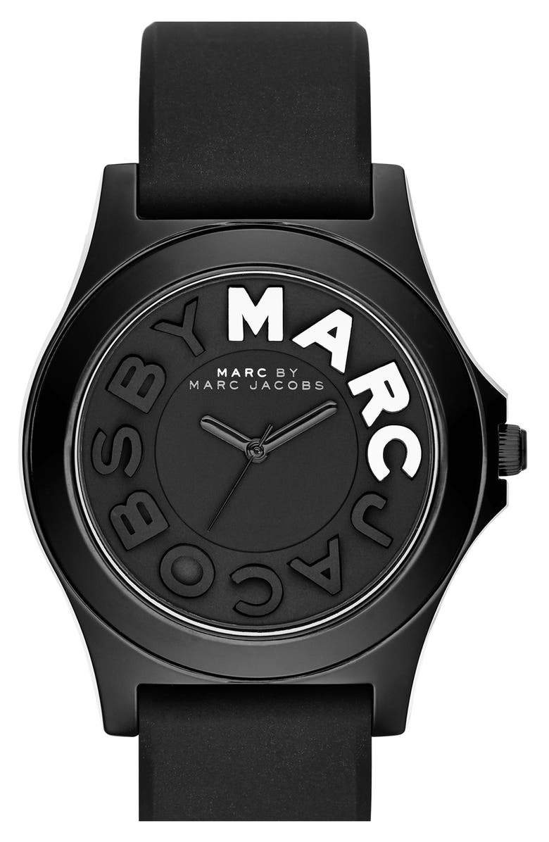 MARC JACOBS 'Sloane' Silicone Strap Watch, 40mm | Nordstrom