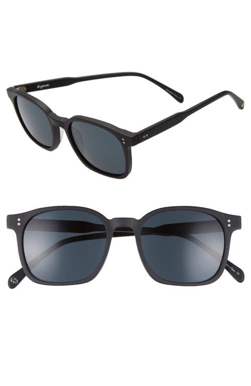 Dean 51mm Square Sunglasses in Matte Black/Grey