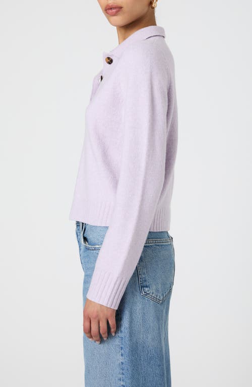 Shop French Connection Vhari Polo Sweater In Orchid Petal