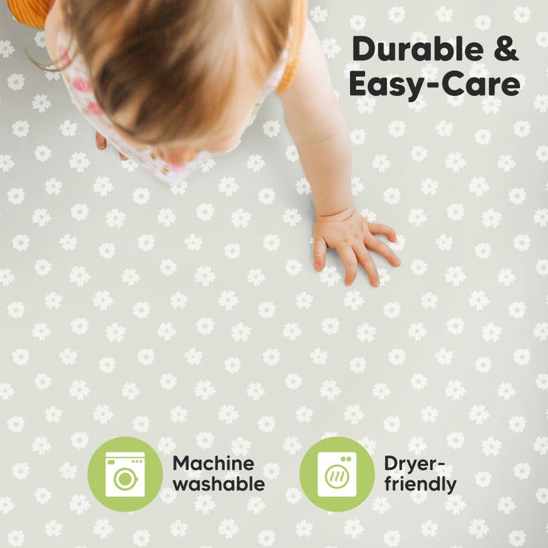 Keababies Soothe Fitted Mini Crib Sheet In Meadow