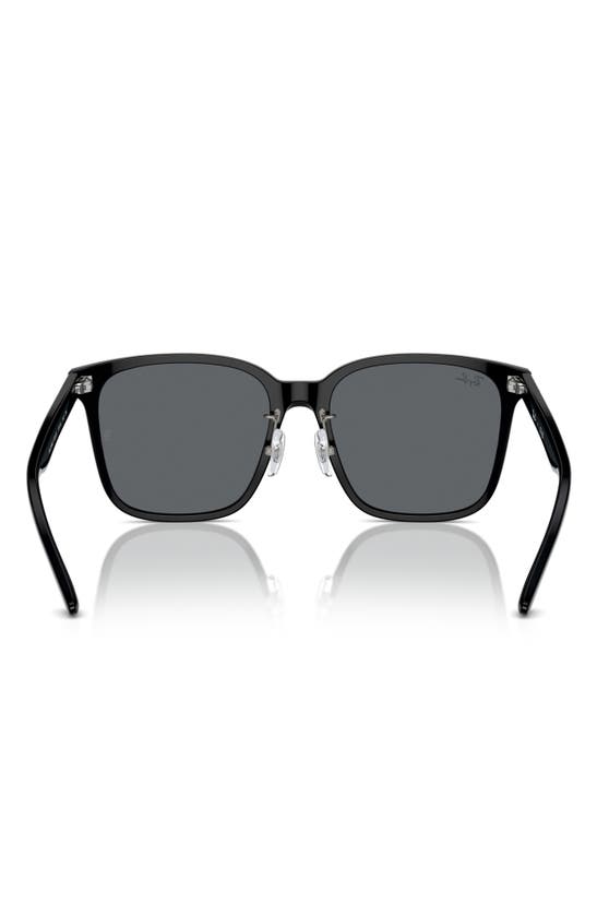 Shop Ray Ban Ray-ban Slim Square 57mm Sunglasses In Dark Grey