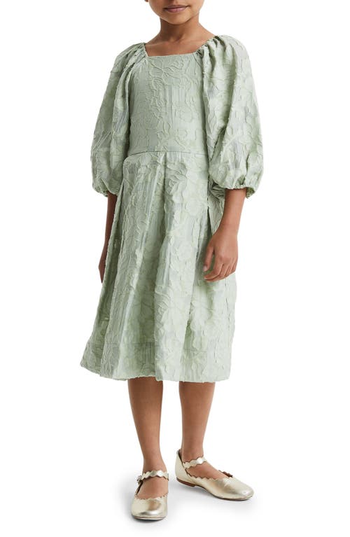 REISS REISS KIDS' THEA JR. FLORAL JACQUARD DRESS