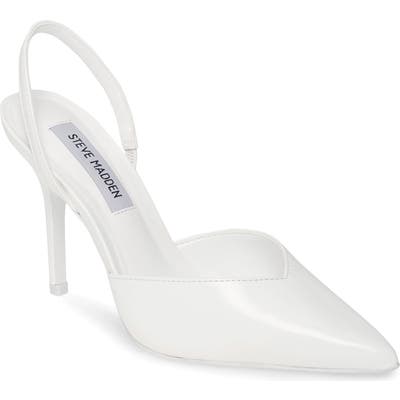 Steve Madden Dipped Pump, White