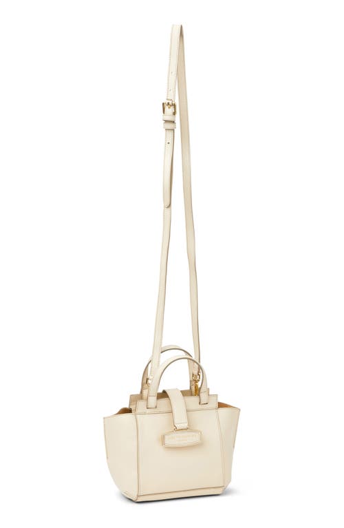 Bruno Magli Eva Leather Satchel In Cream