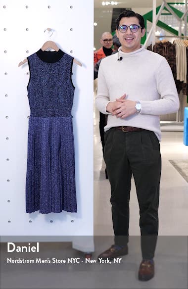 kate spade pleated sweater dress